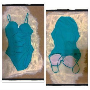 Spanx LoveYourAssets Aqua OnePiece Slim Swimsuit